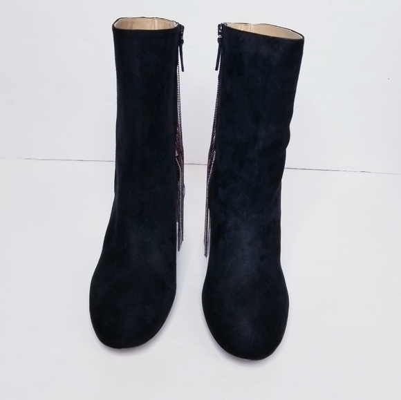 Chloe Bead Fringe Suede Ankle Boots - Picture 5 of 12